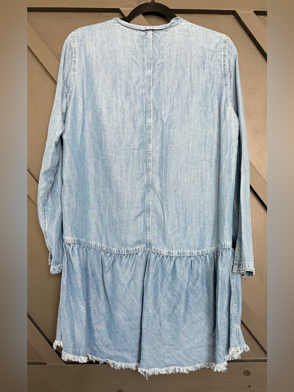 Rails Mel Chambray Drop Waist Mini Dress in Vintage Wash, Size Small - Picture 9 of 12